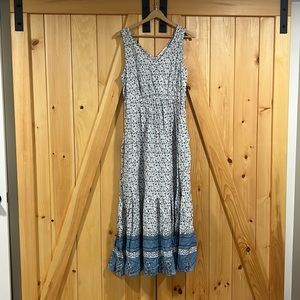 Blue paisley maxi dress